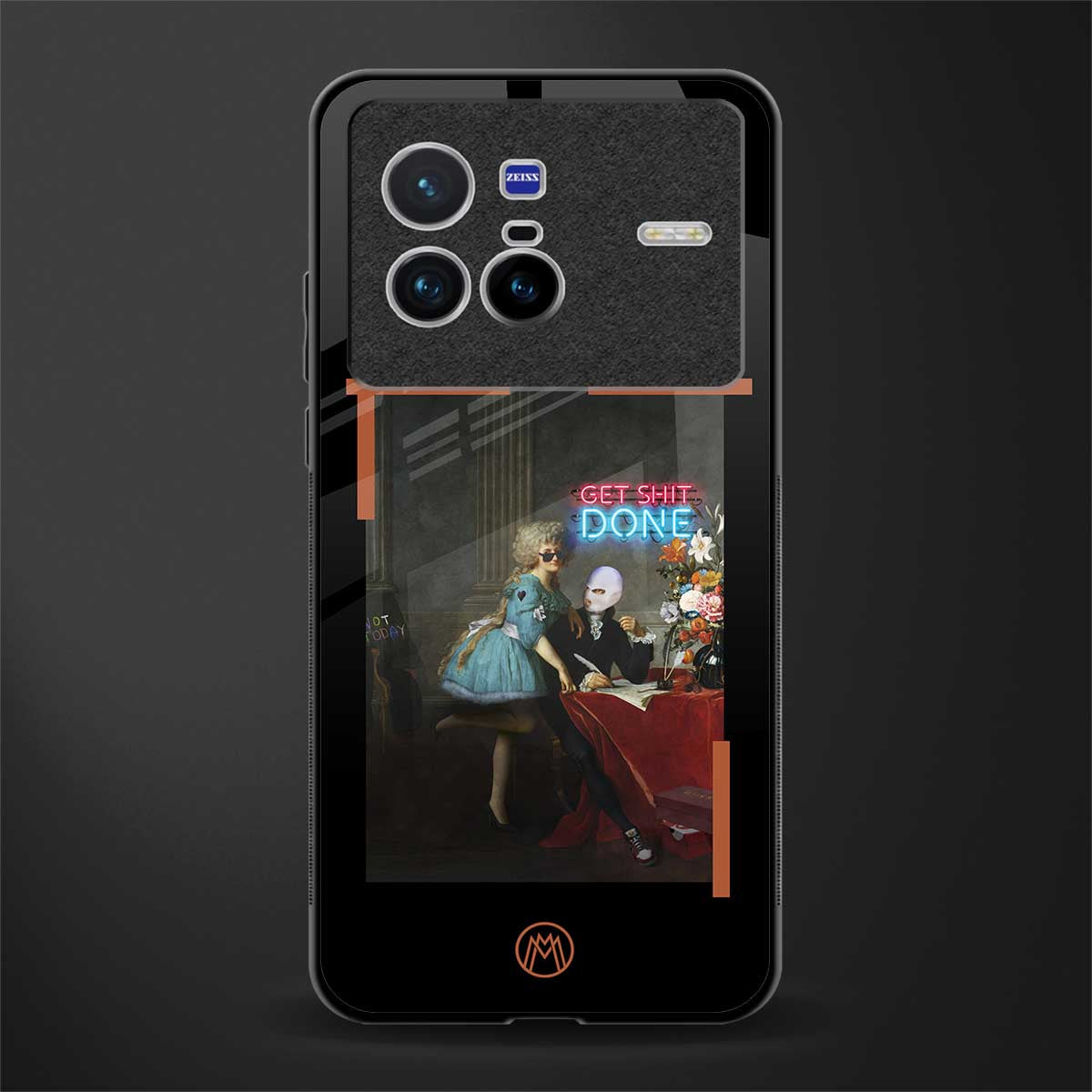 get shit done glass case for vivo x80 image