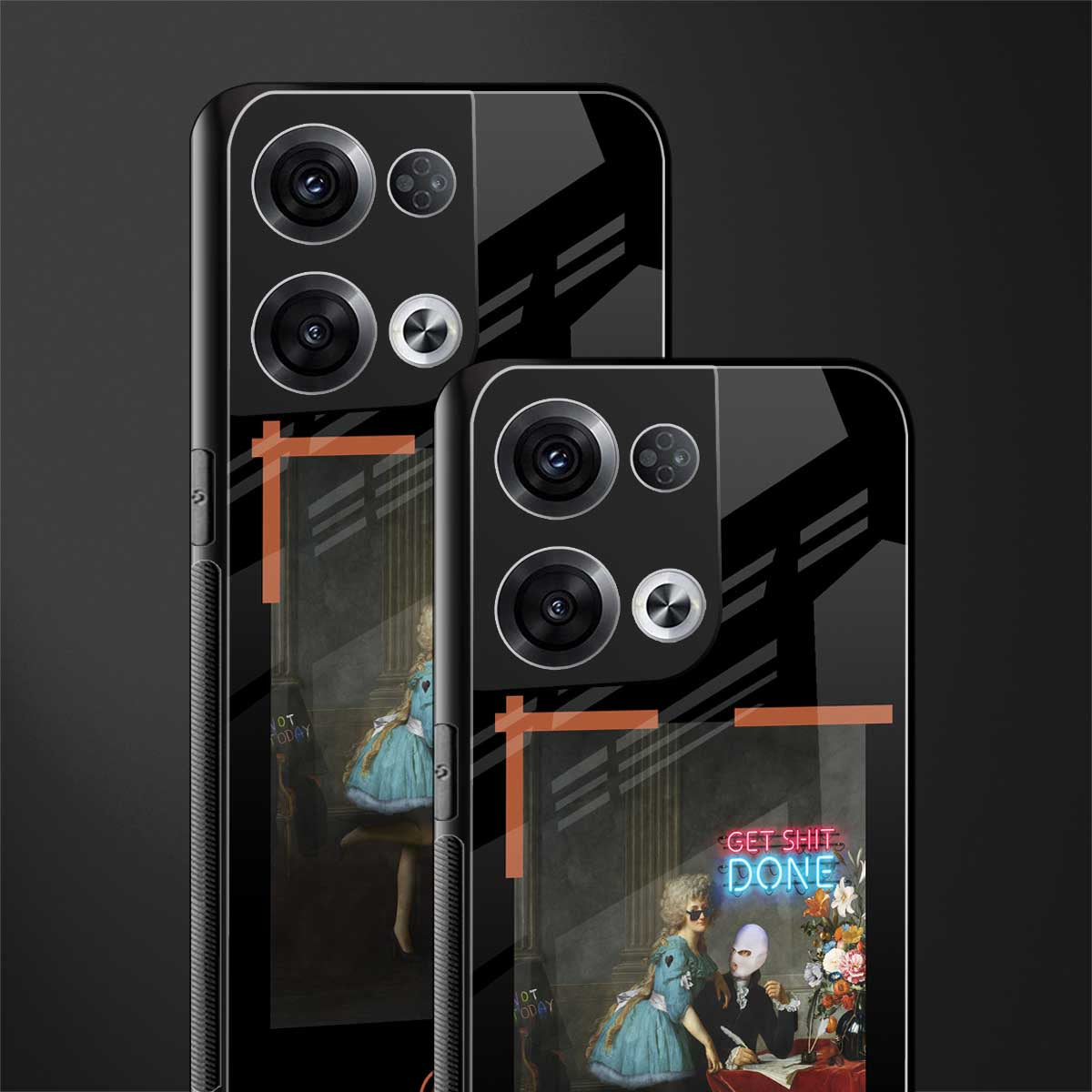 get shit done back phone cover | glass case for oppo reno 8