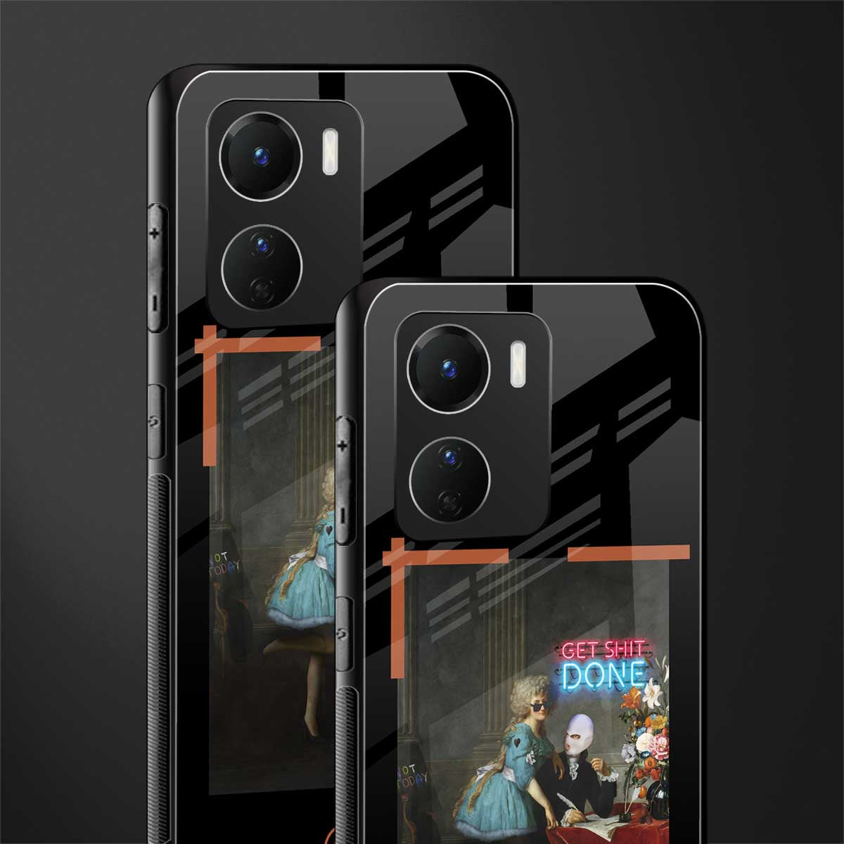 get shit done back phone cover | glass case for vivo y16