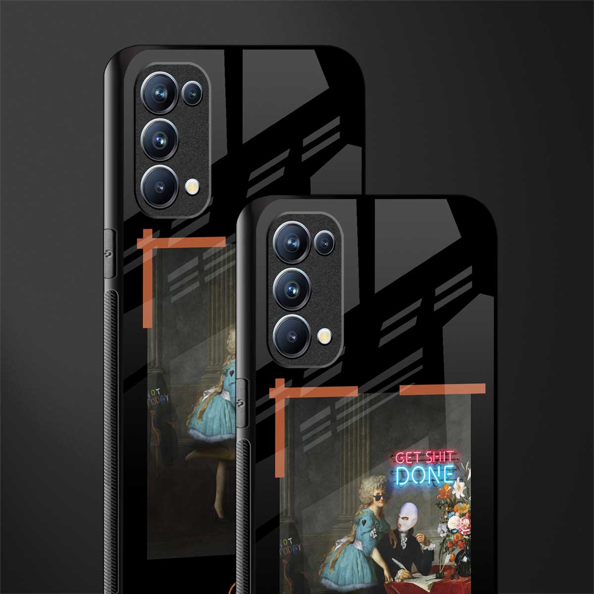 get shit done back phone cover | glass case for oppo reno 5