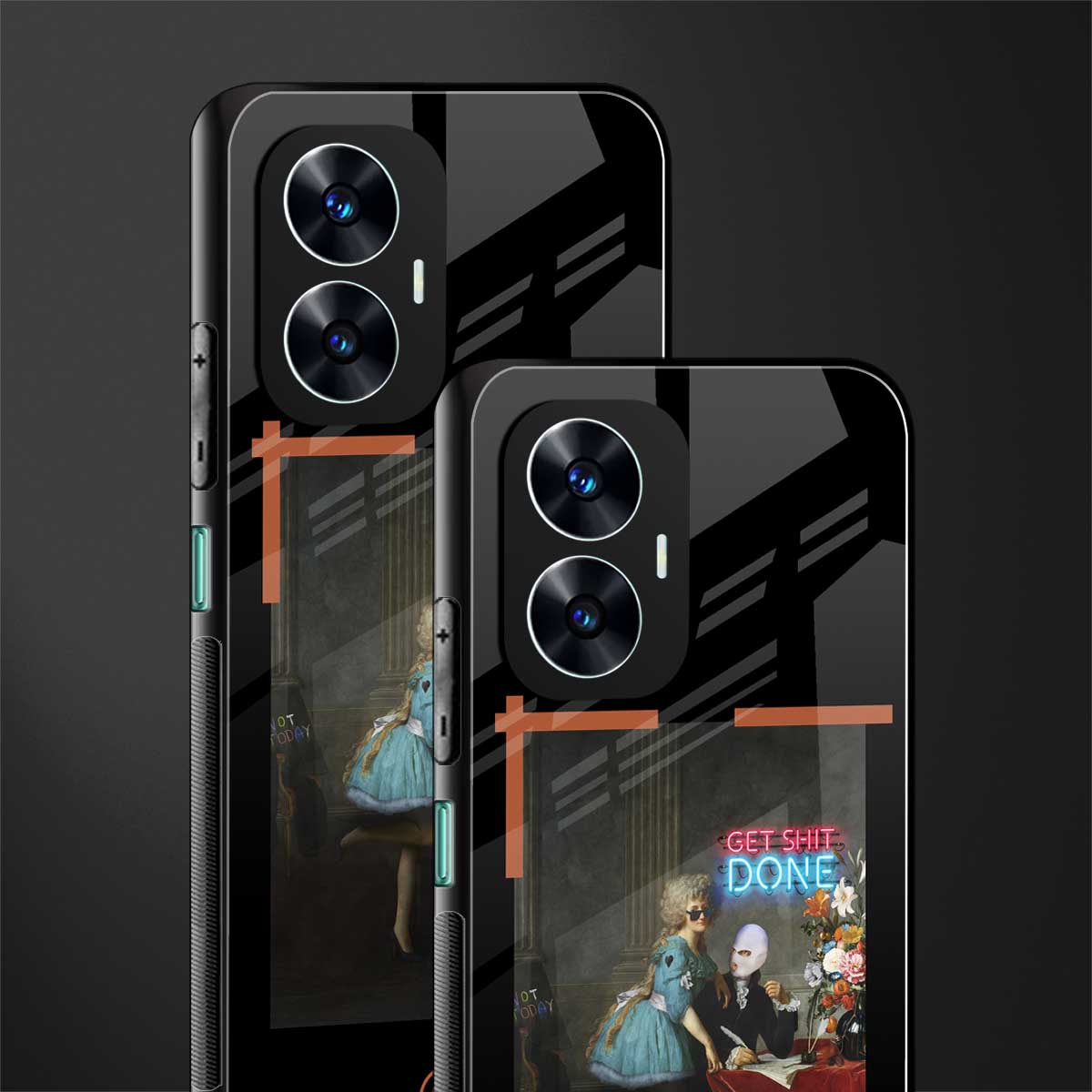 get shit done back phone cover | glass case for realme c55