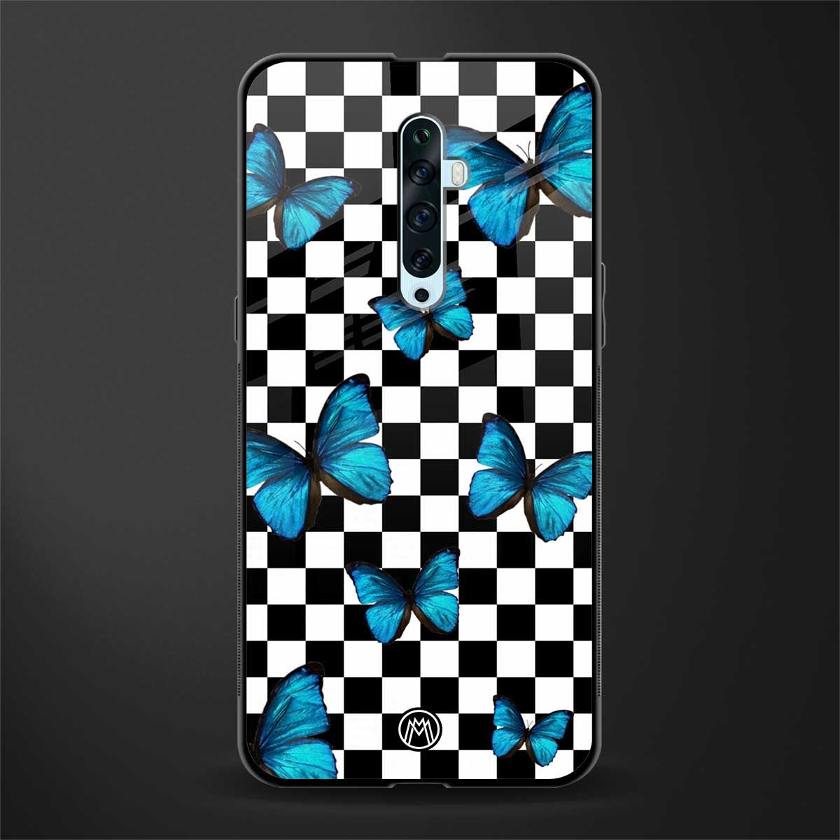 gimme butterflies glass case for oppo reno 2f image