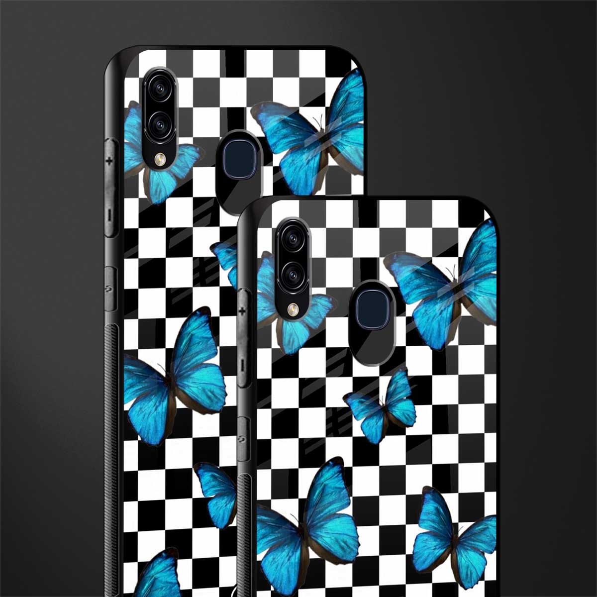 gimme butterflies glass case for samsung galaxy a30 image-2