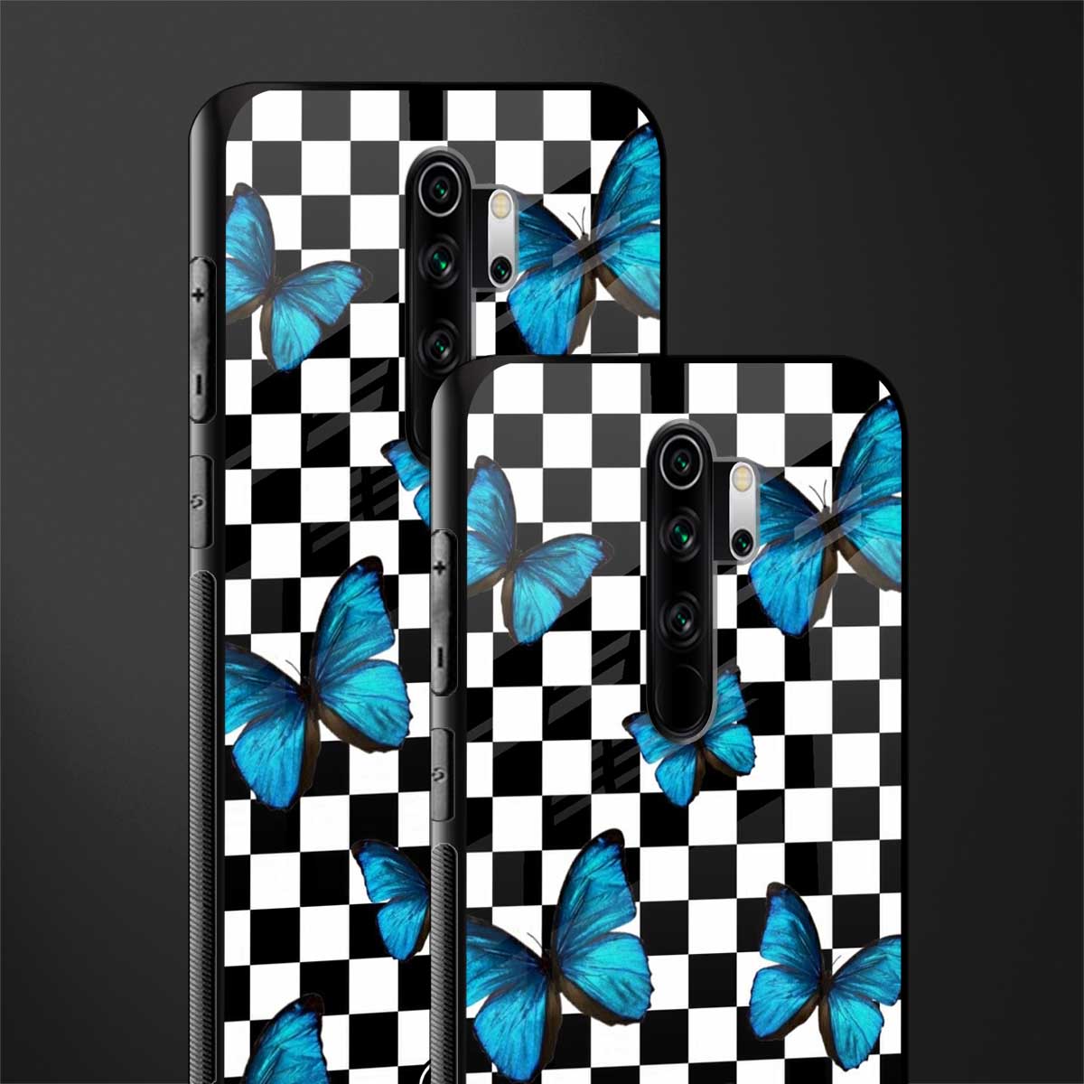 gimme butterflies glass case for redmi note 8 pro image-2