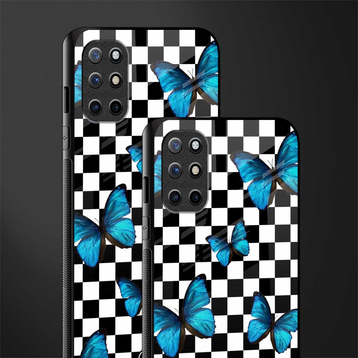 gimme butterflies glass case for oneplus 8t image-2