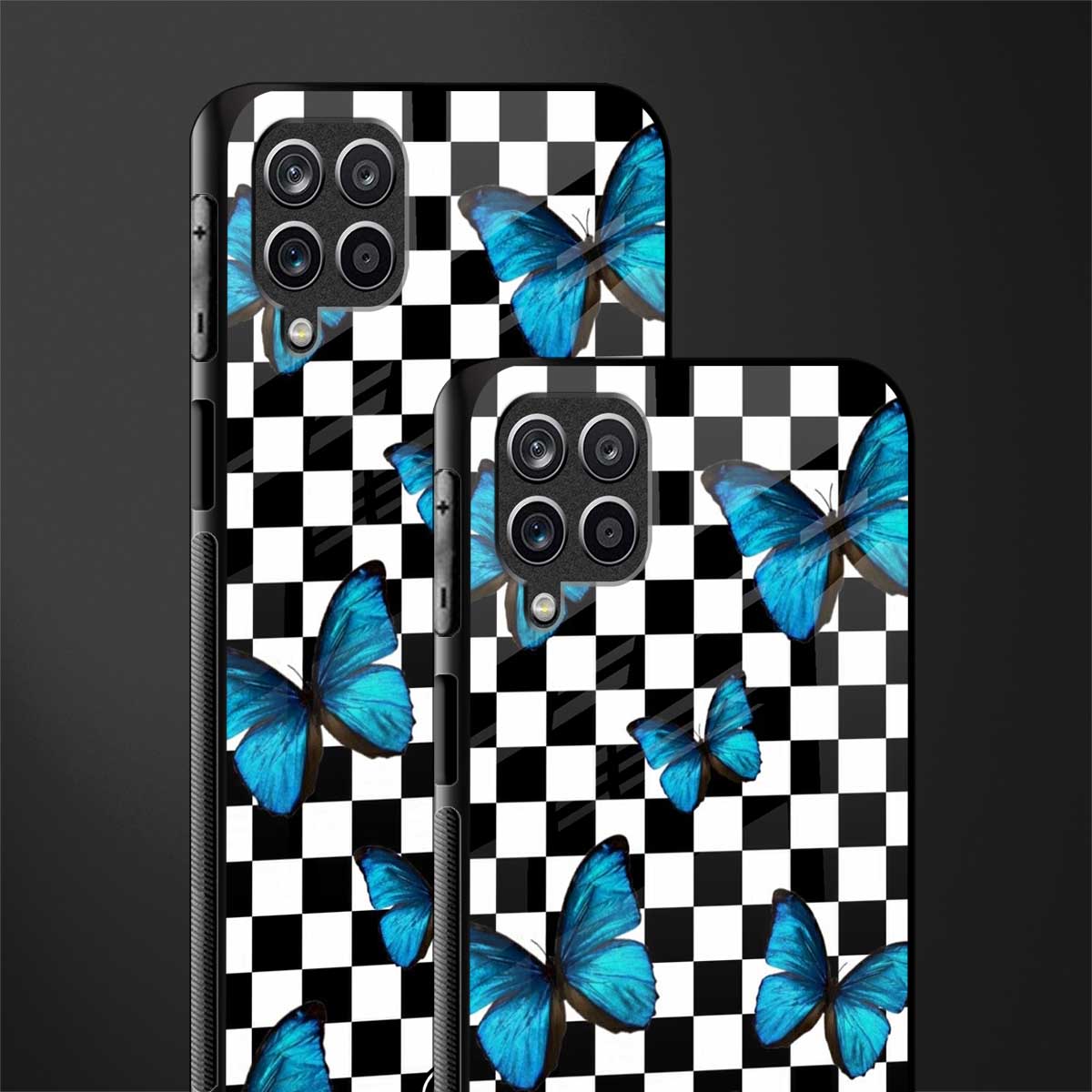 gimme butterflies glass case for samsung galaxy m12 image-2