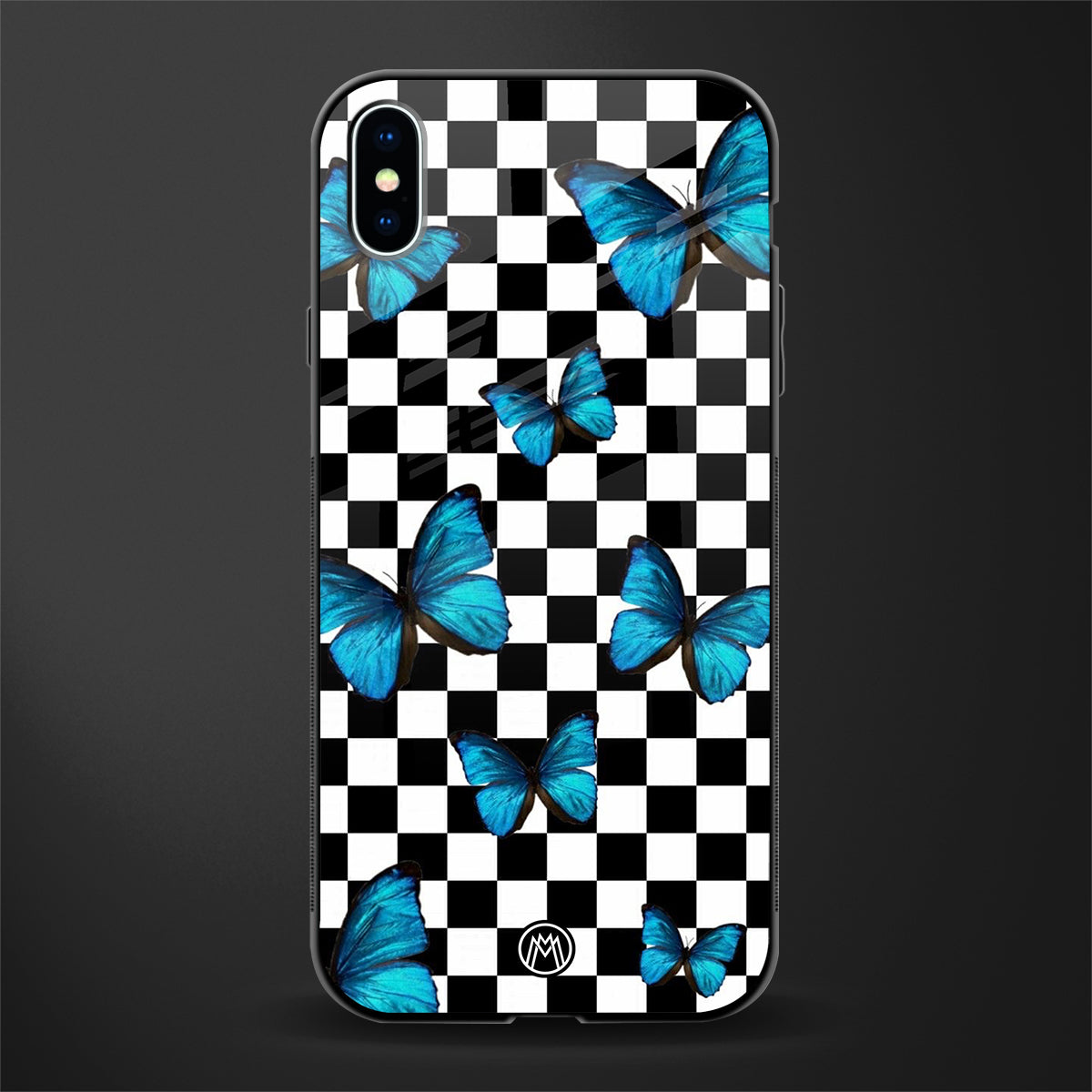 gimme butterflies glass case for iphone xs max image
