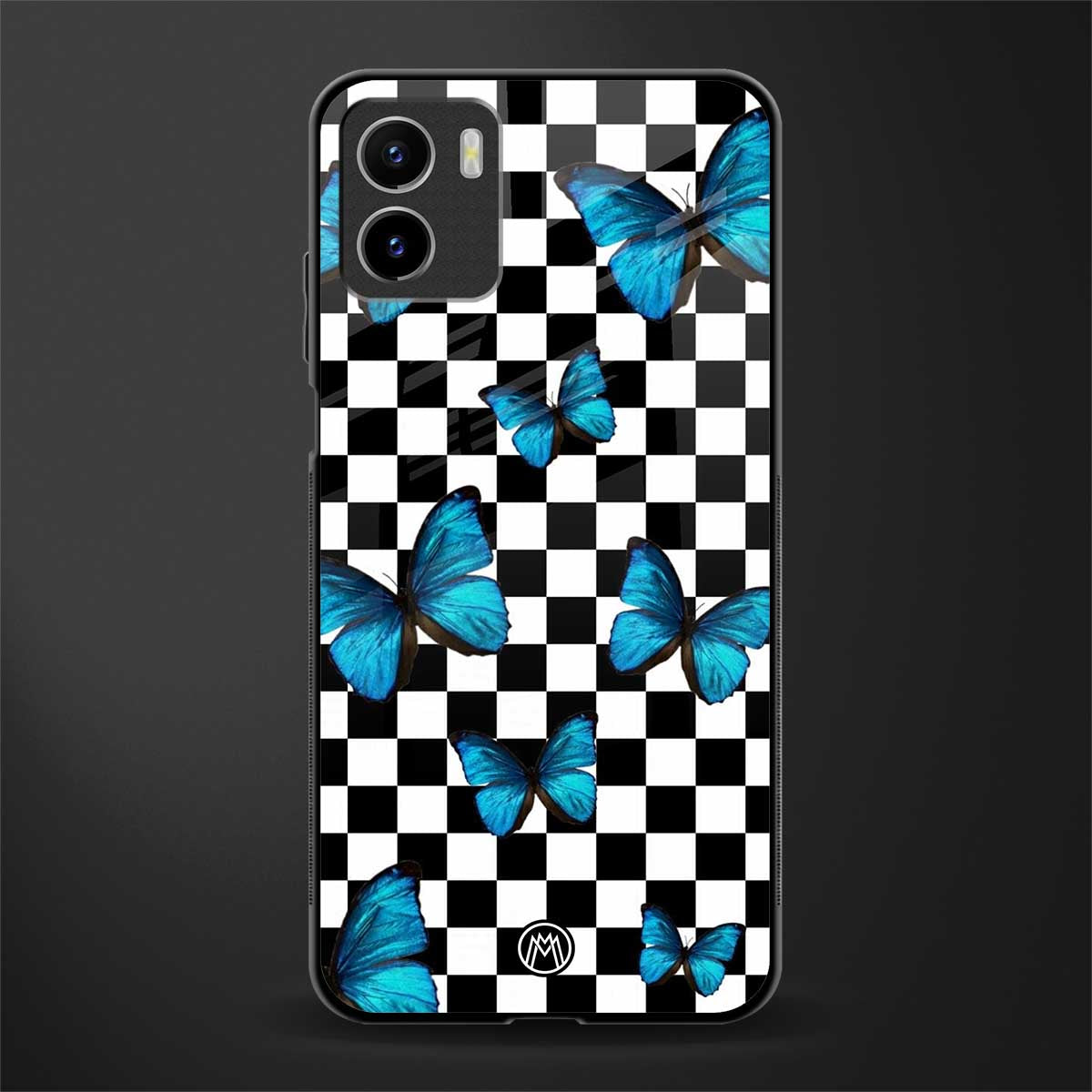 gimme butterflies glass case for vivo y15s image