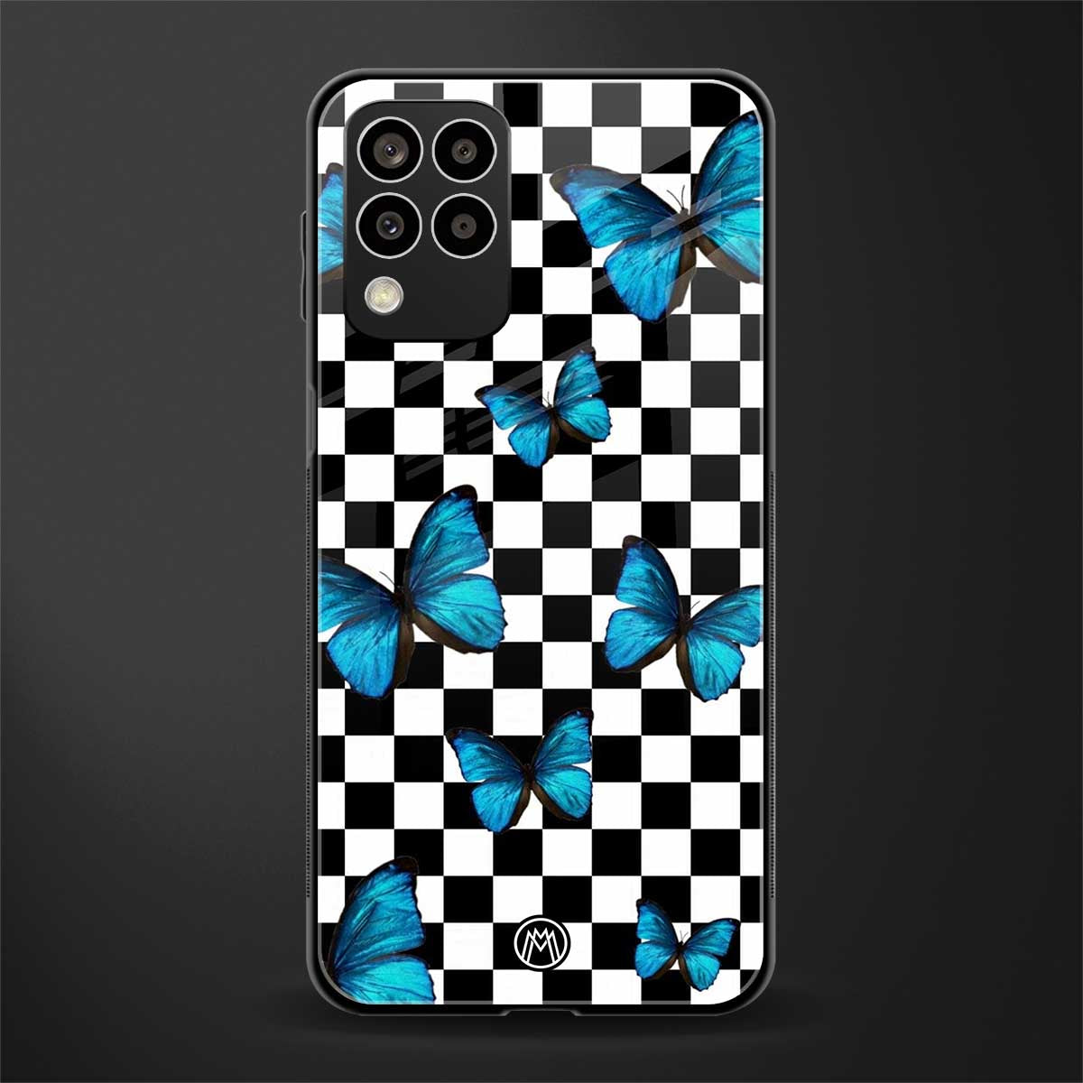 gimme butterflies back phone cover | glass case for samsung galaxy m33 5g