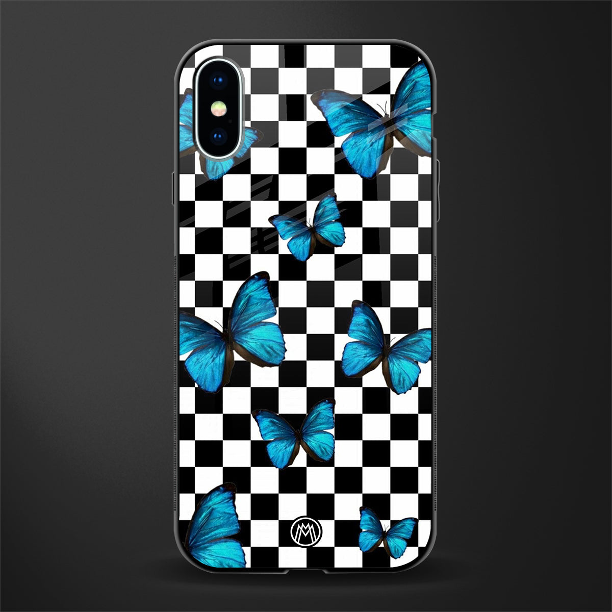 gimme butterflies glass case for iphone x image