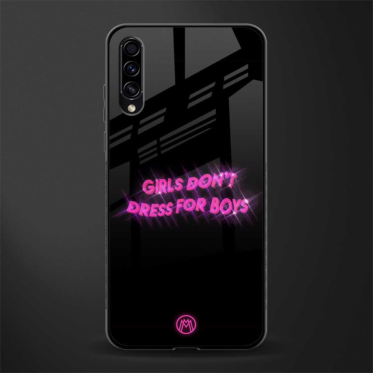 girls don't dress for boys glass case for samsung galaxy a30s image
