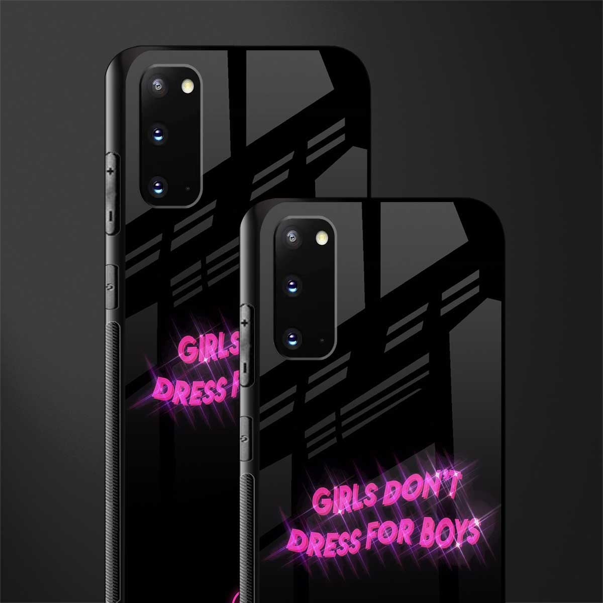 girls don't dress for boys glass case for samsung galaxy s20 image-2