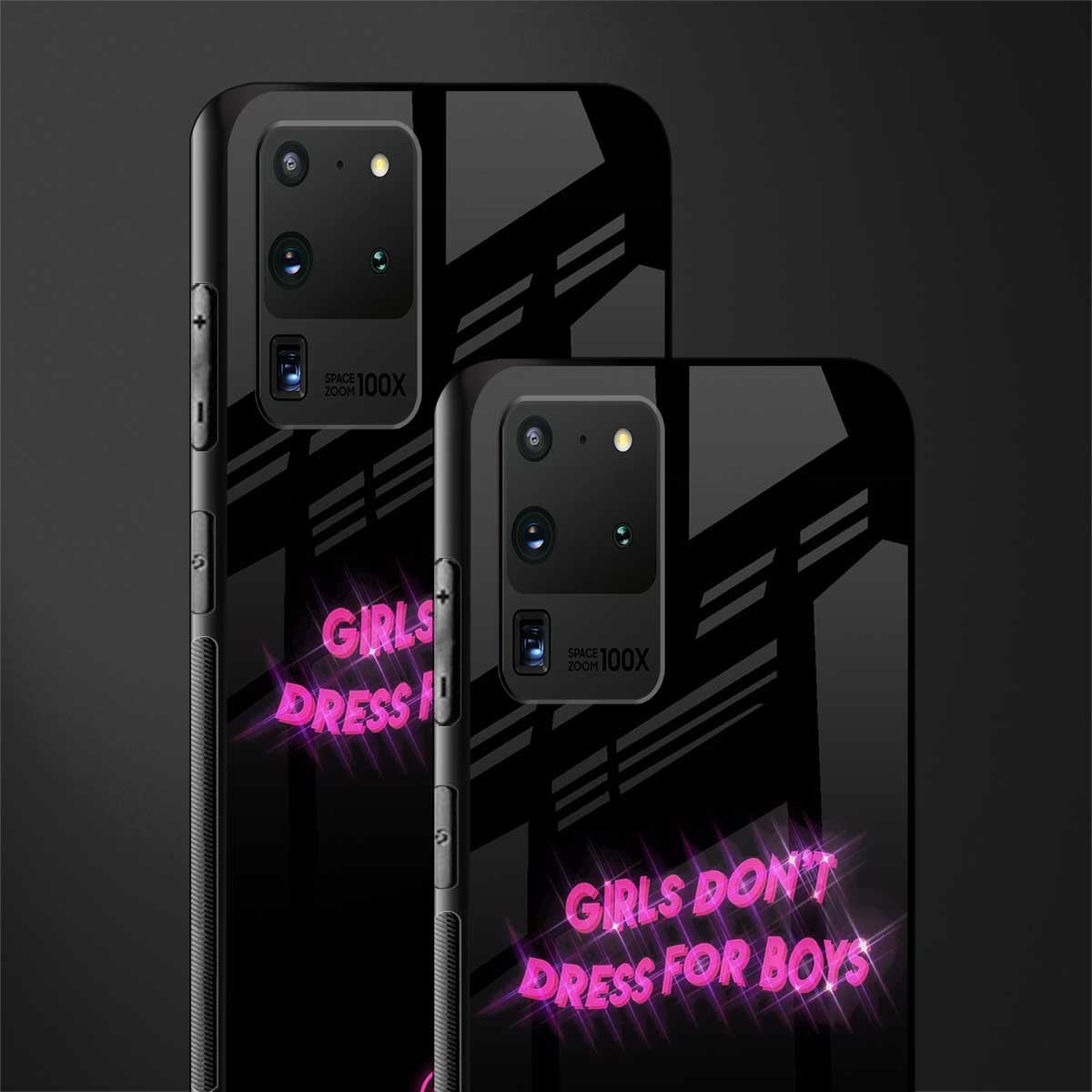 girls don't dress for boys glass case for samsung galaxy s20 ultra image-2