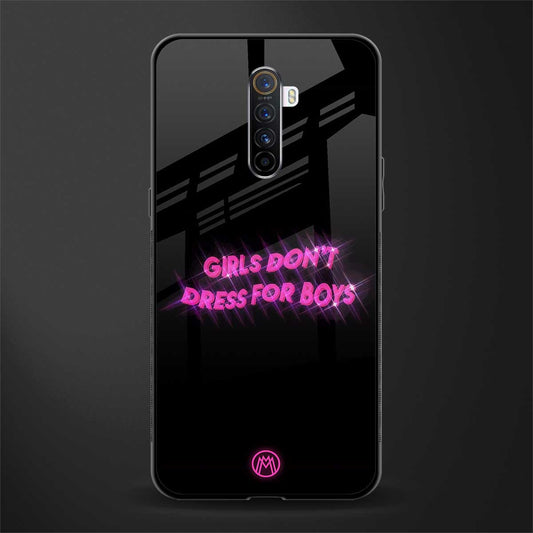 girls don't dress for boys glass case for realme x2 pro image