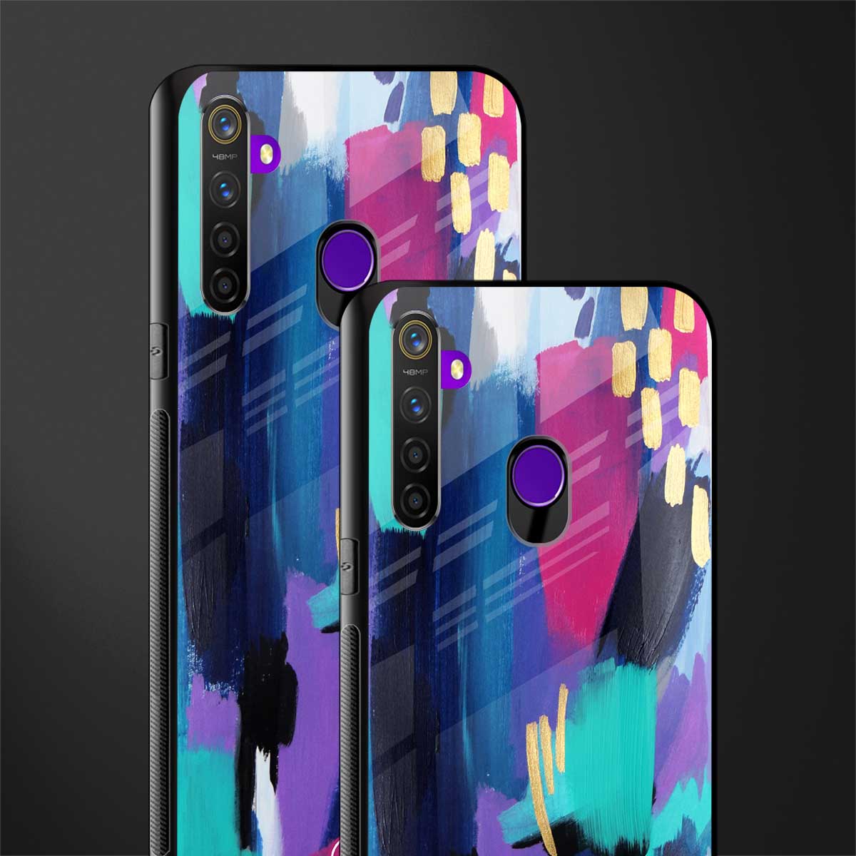 glitz glass case for realme 5s image-2