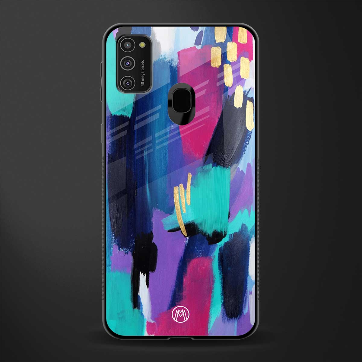 glitz glass case for samsung galaxy m21 image