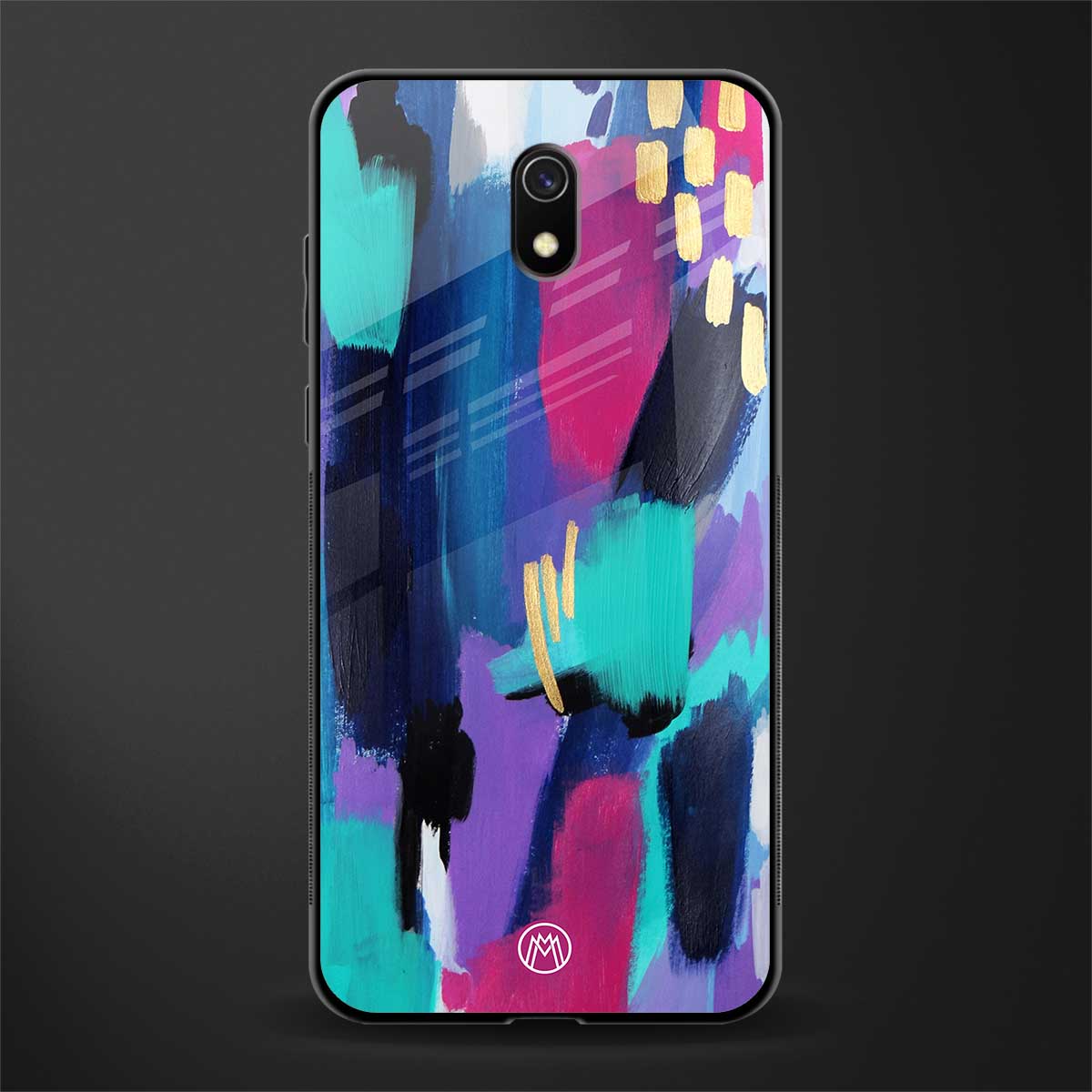 glitz glass case for redmi 8a image