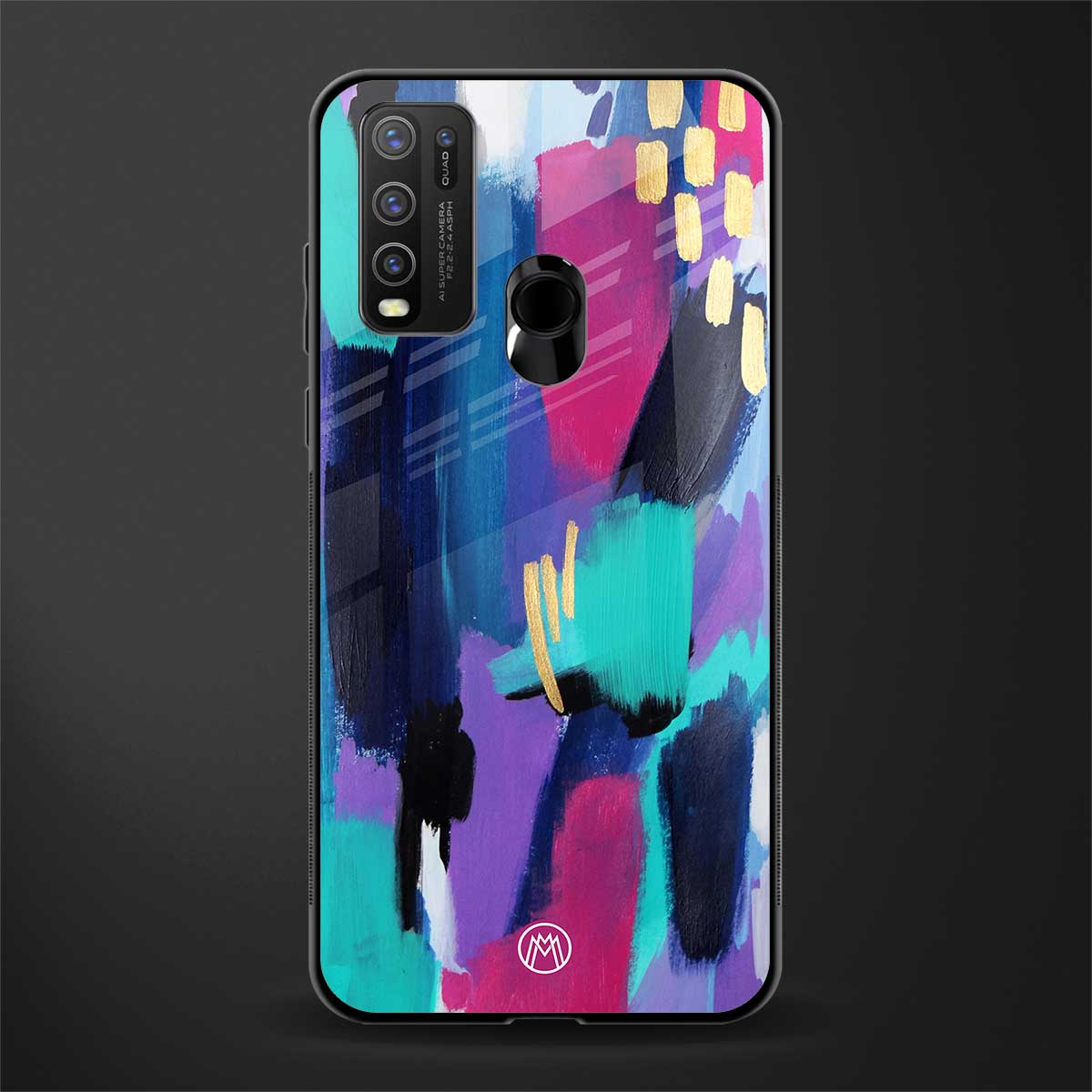 glitz glass case for vivo y30 image