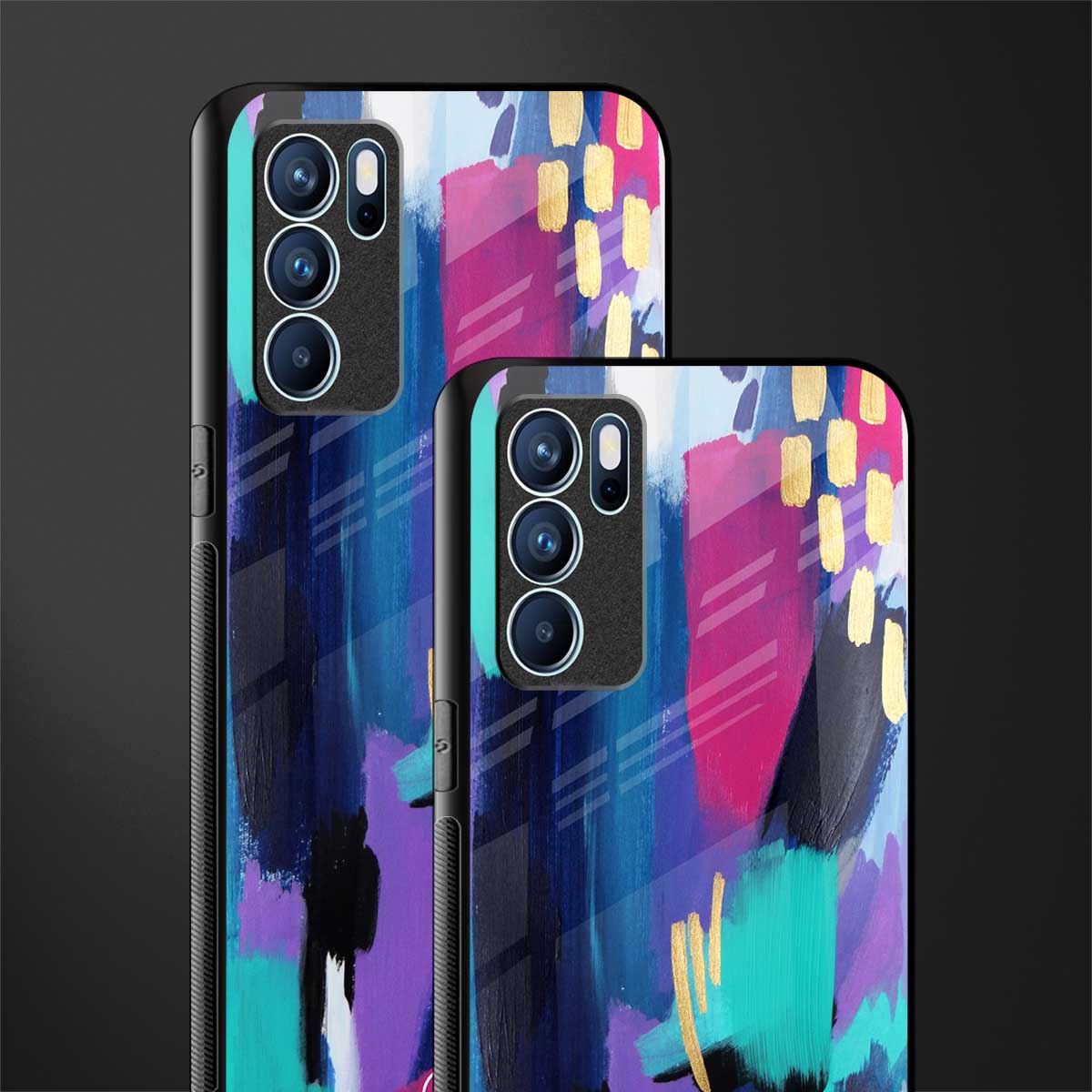 glitz glass case for oppo reno6 5g image-2