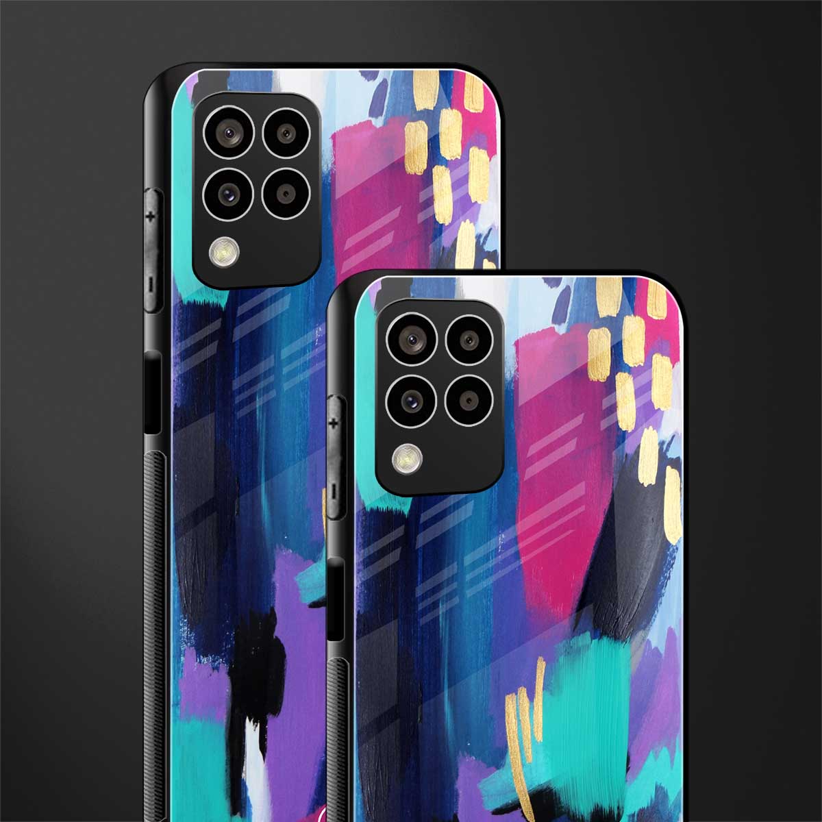 glitz back phone cover | glass case for samsung galaxy m33 5g