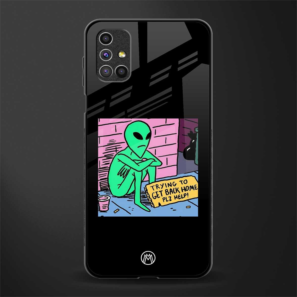 go home alien glass case for samsung galaxy m31s image