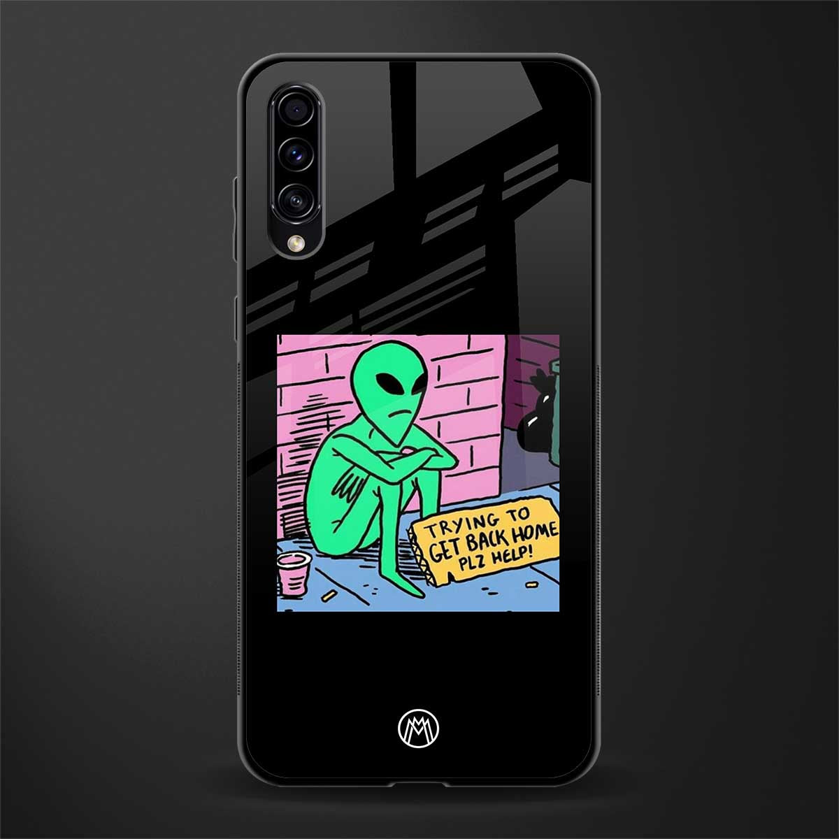 go home alien glass case for samsung galaxy a70 image