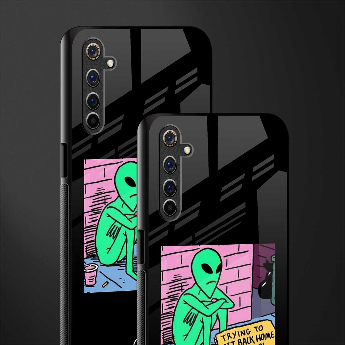 go home alien glass case for realme 6i image-2