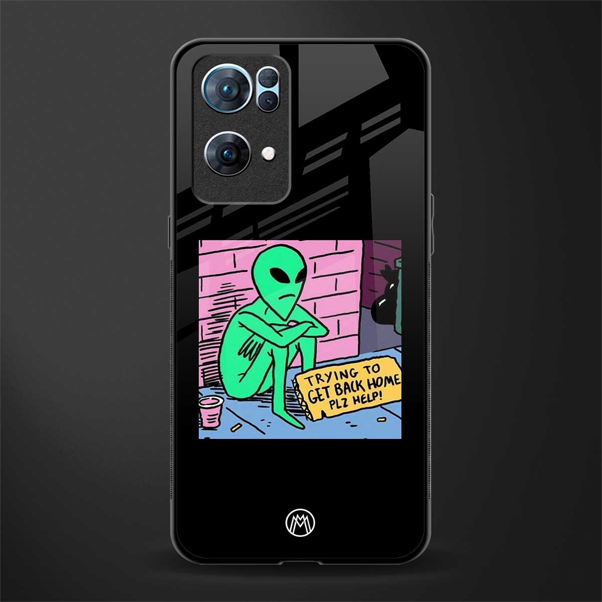 go home alien glass case for oppo reno7 pro 5g image