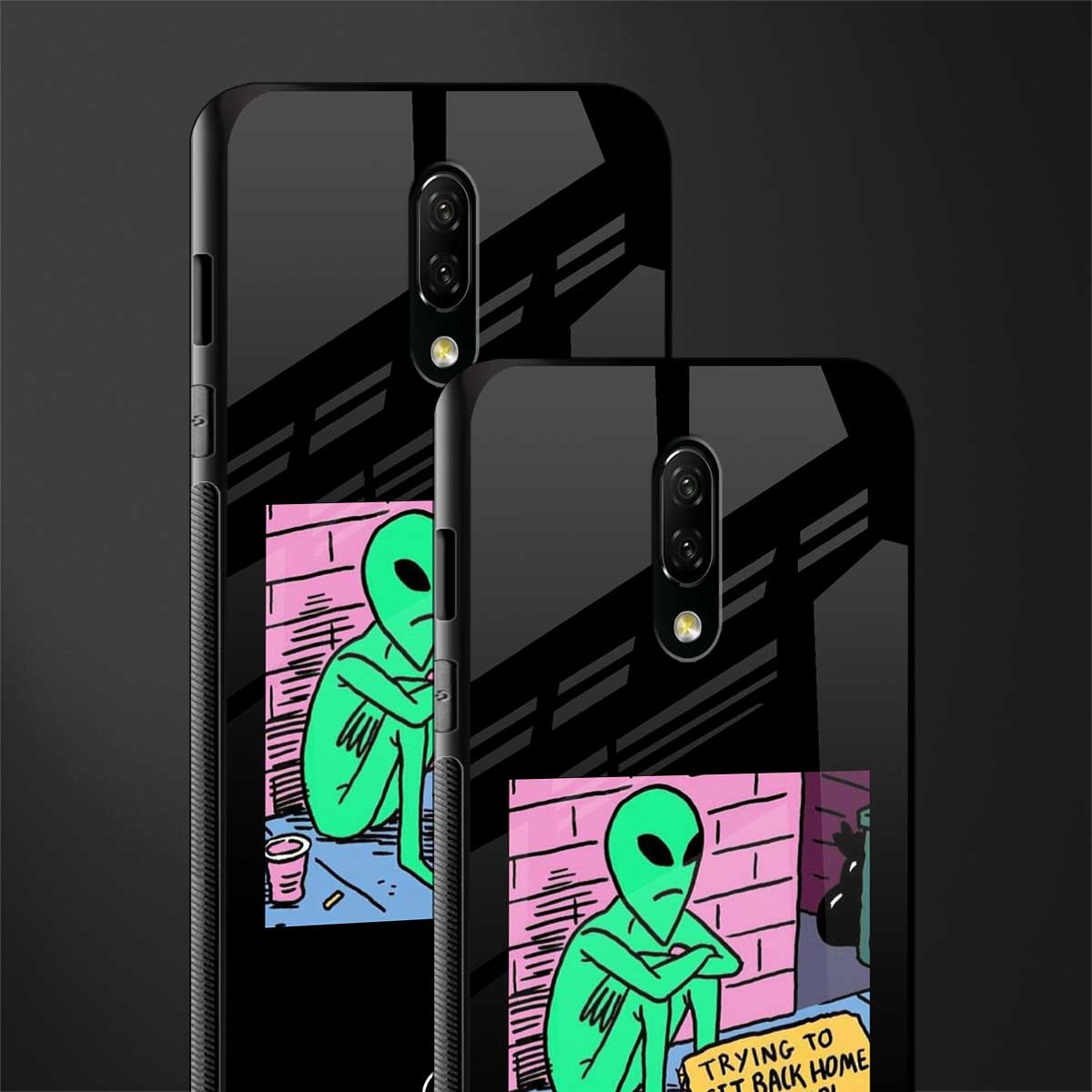 go home alien glass case for oneplus 7 image-2