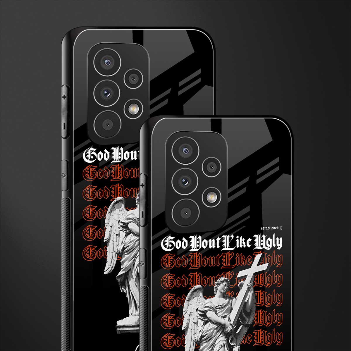 god don't like ugly back phone cover | glass case for samsung galaxy a23