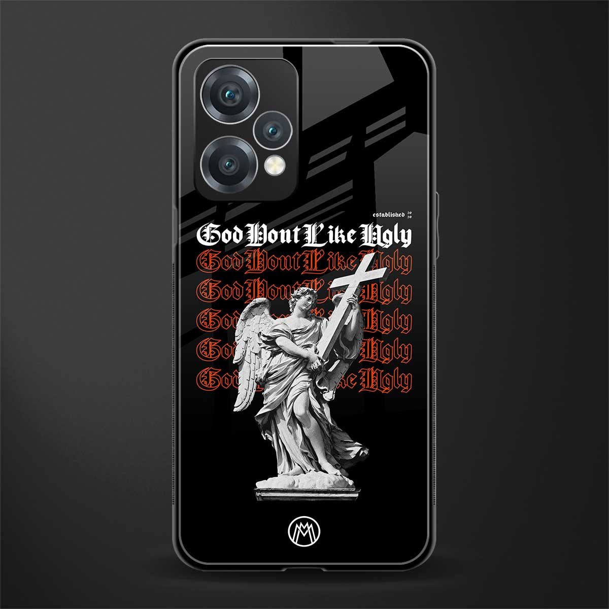 god don't like ugly back phone cover | glass case for oneplus nord ce 2 lite 5g