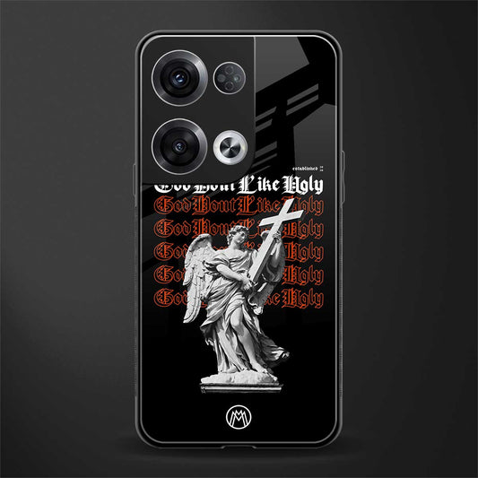 god don't like ugly back phone cover | glass case for oppo reno 8 pro