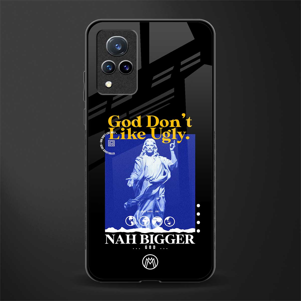 god don't like ugly exclusive glass case for vivo v21 5g image