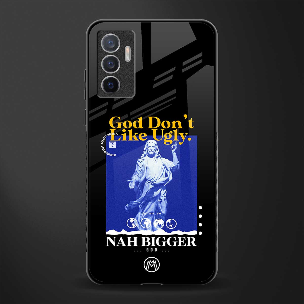 god don't like ugly exclusive glass case for vivo v23e image