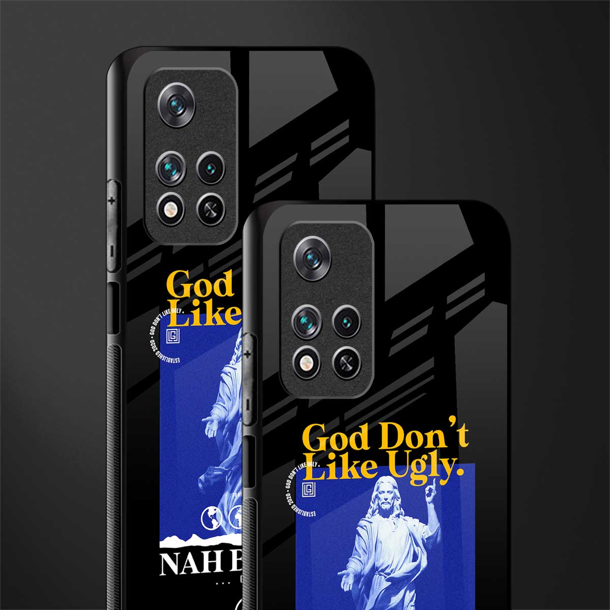 god don't like ugly exclusive glass case for poco m4 pro 5g image-2