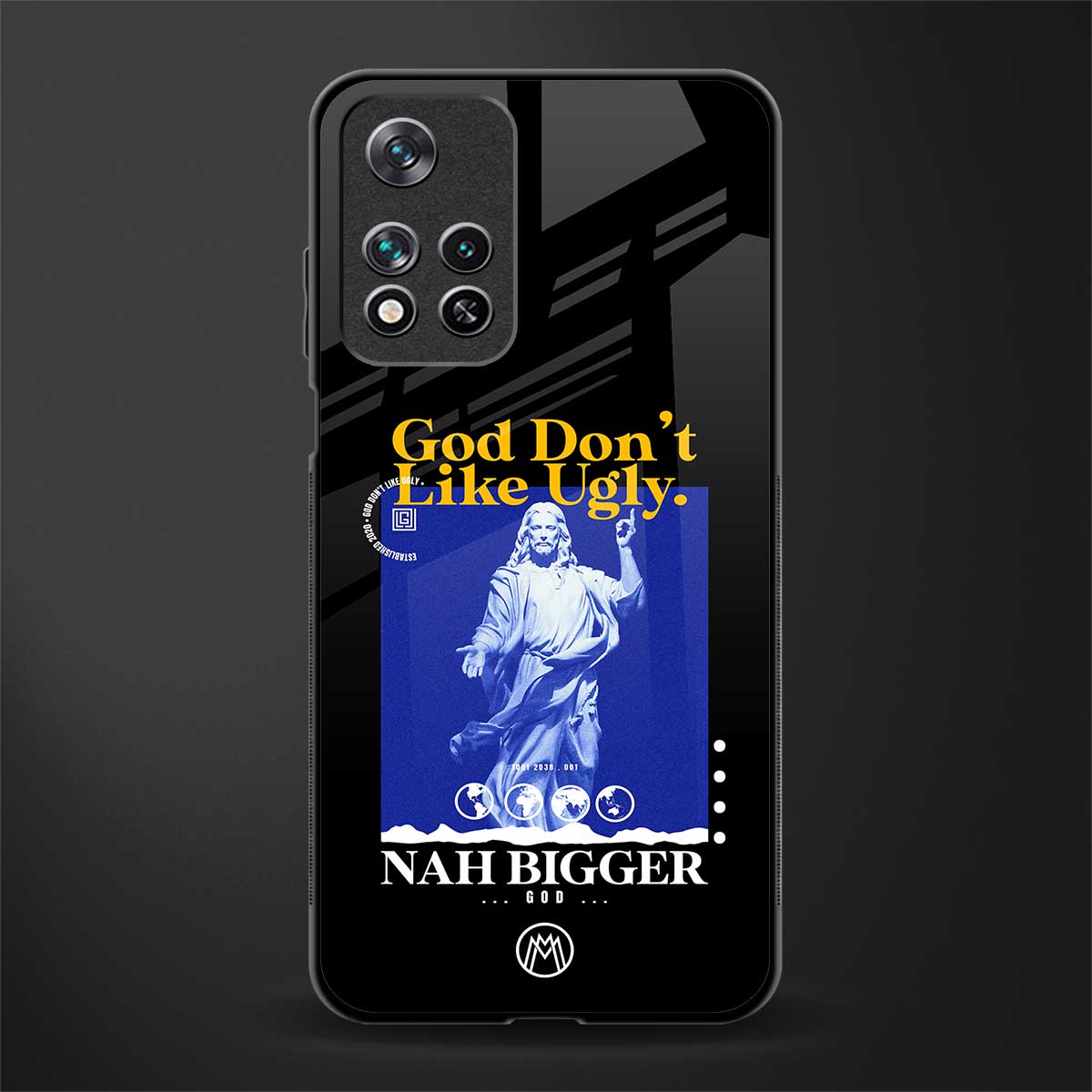 god don't like ugly exclusive glass case for poco m4 pro 5g image