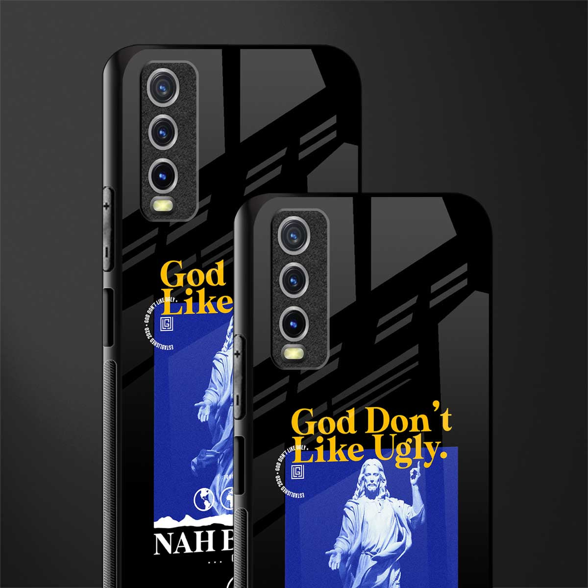 god don't like ugly exclusive glass case for vivo y12g image-2