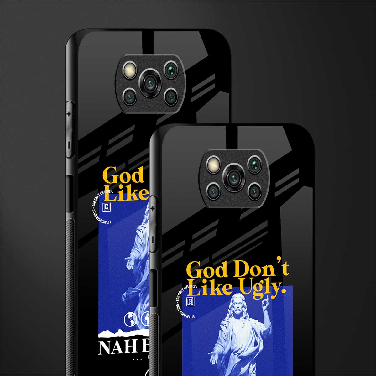 god don't like ugly exclusive glass case for poco x3 image-2