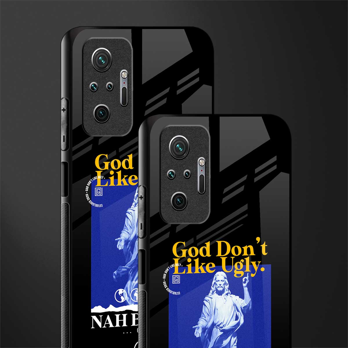 god don't like ugly exclusive glass case for redmi note 10 pro image-2