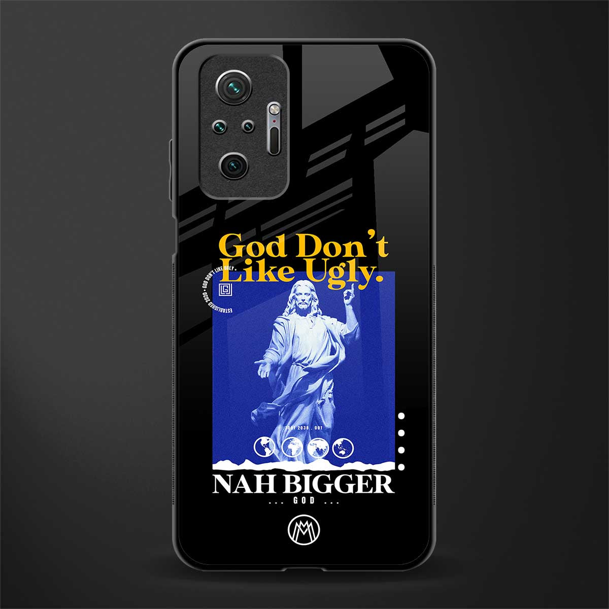god don't like ugly exclusive glass case for redmi note 10 pro image