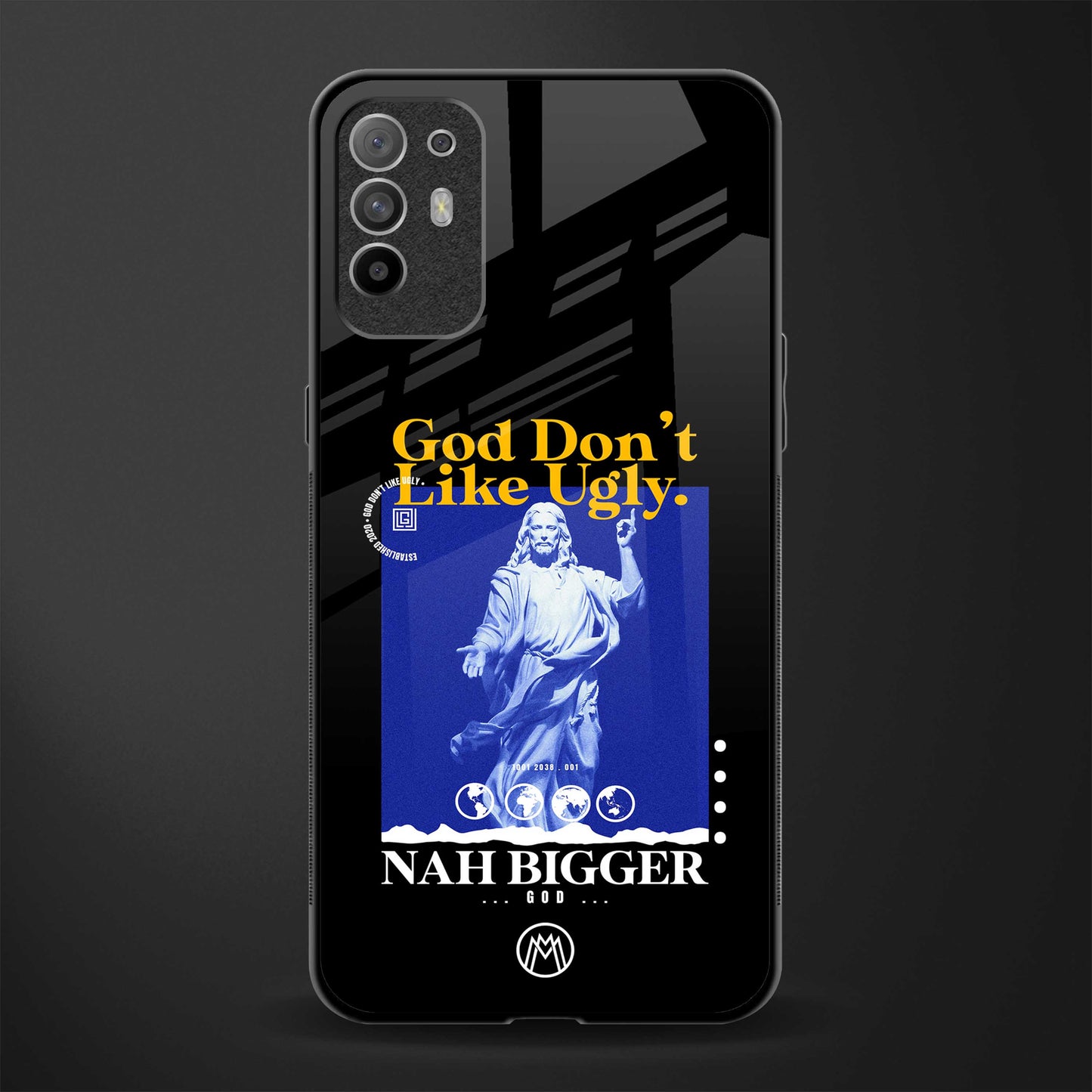 god don't like ugly exclusive glass case for oppo f19 pro plus image