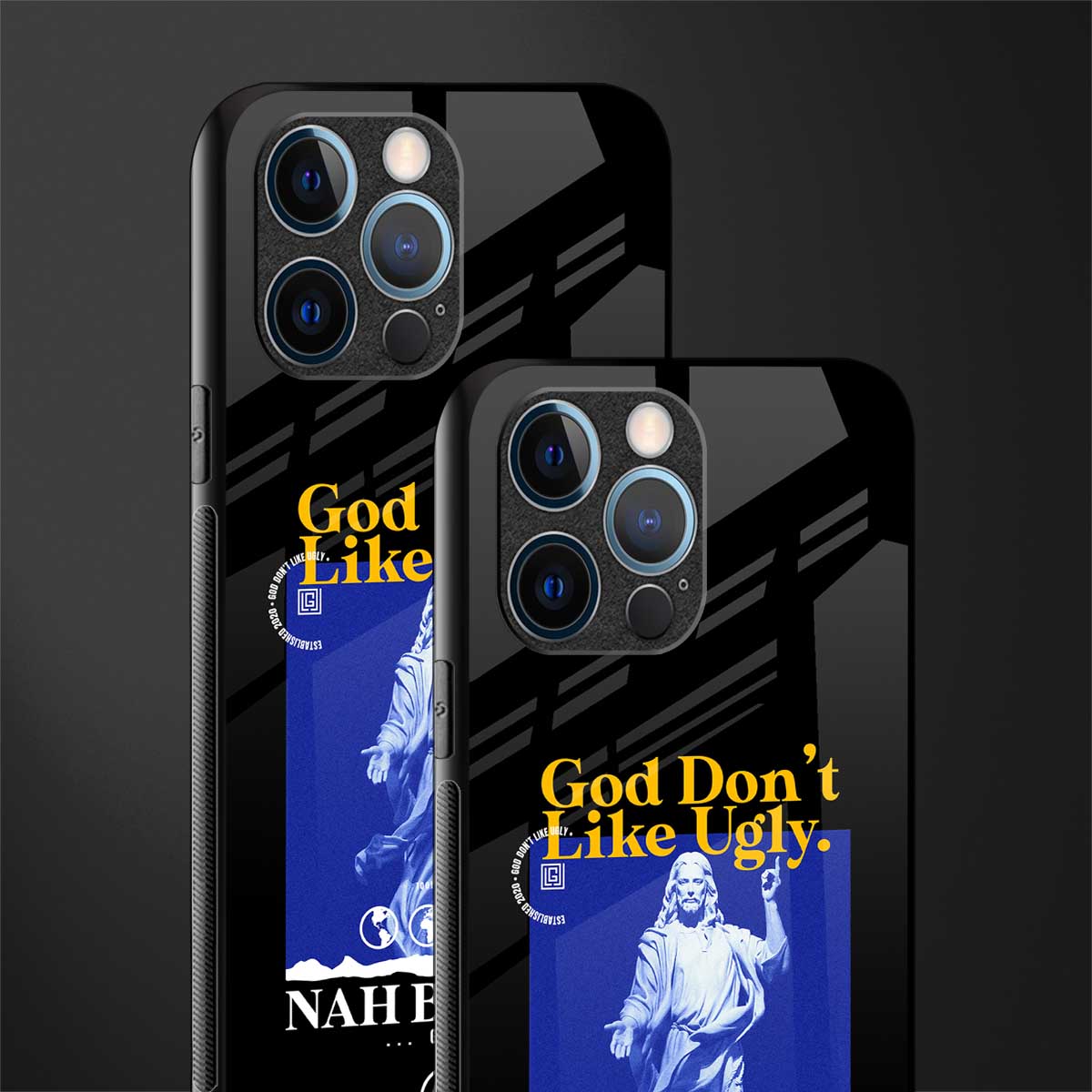 god don't like ugly exclusive glass case for iphone 12 pro image-2