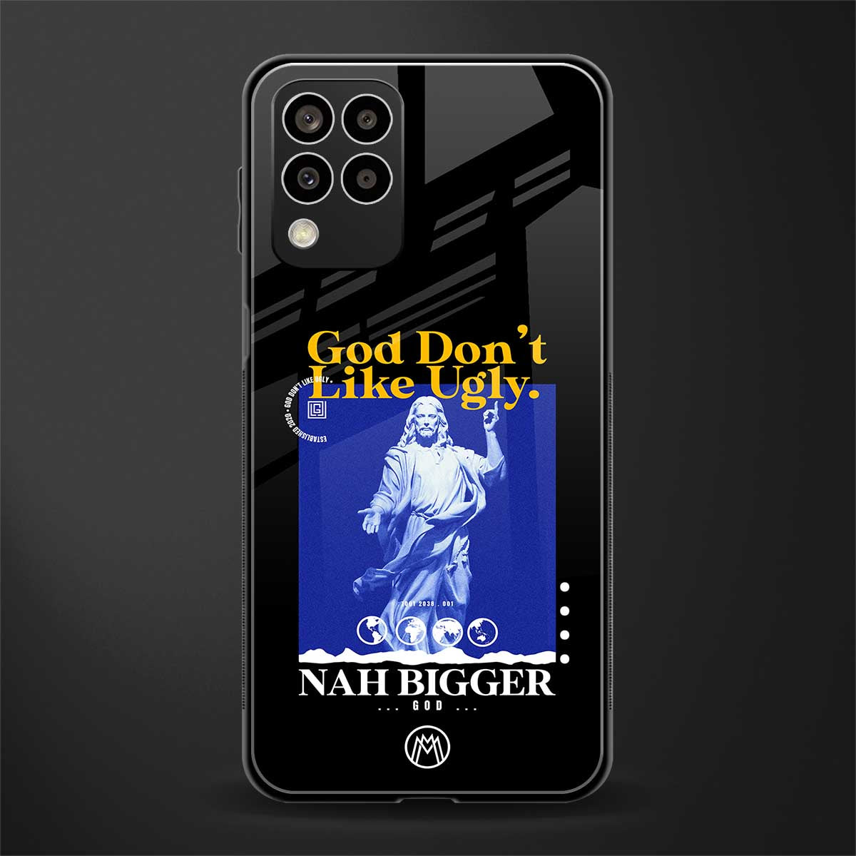god don't like ugly exclusive back phone cover | glass case for samsung galaxy m33 5g