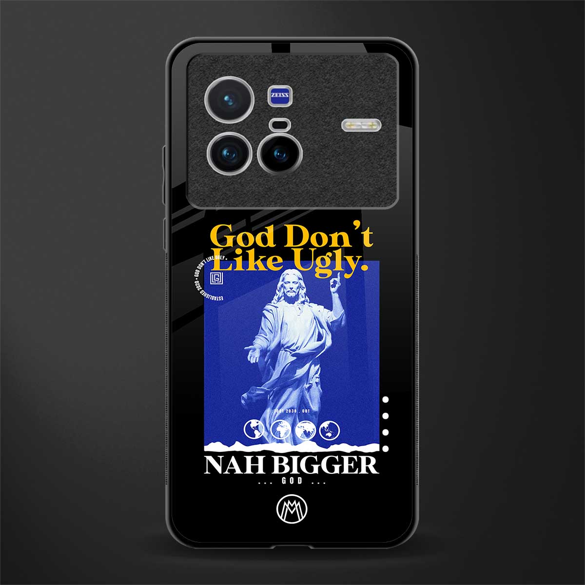 god don't like ugly exclusive glass case for vivo x80 image