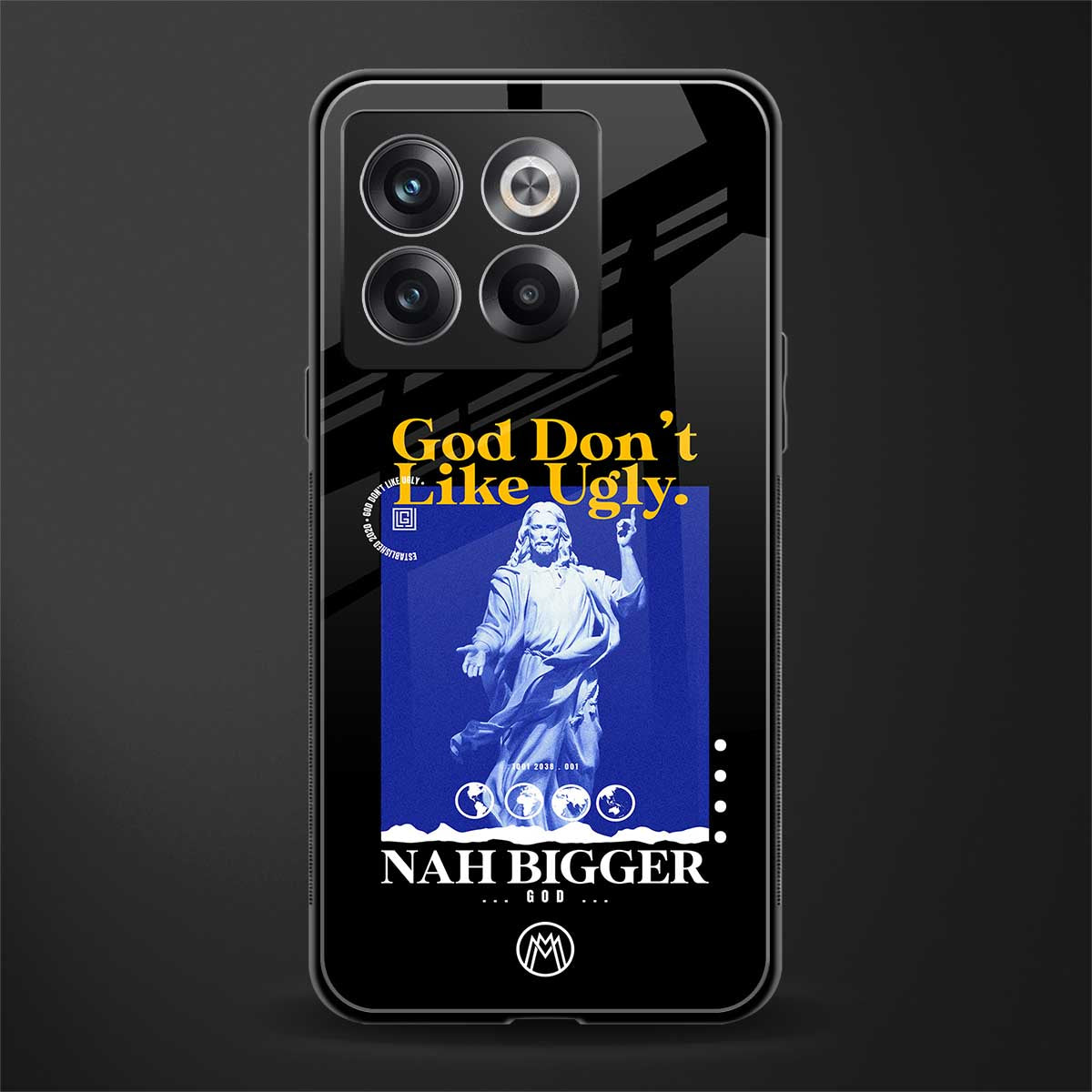 god don't like ugly exclusive back phone cover | glass case for oneplus 10t
