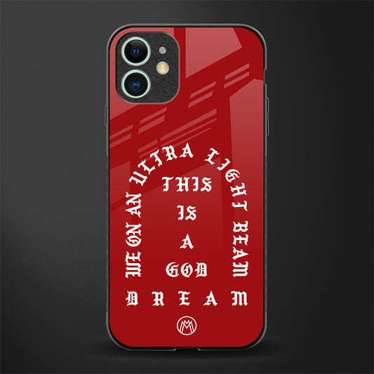 god dream glass case for iphone 11 image