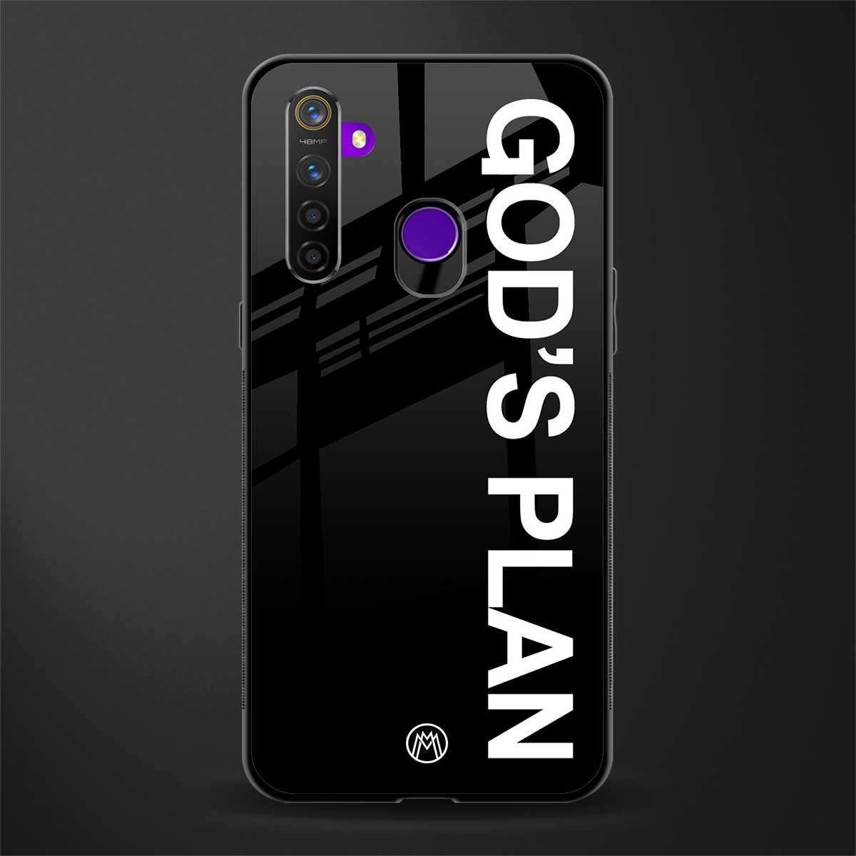 god's plan glass case for realme 5s image
