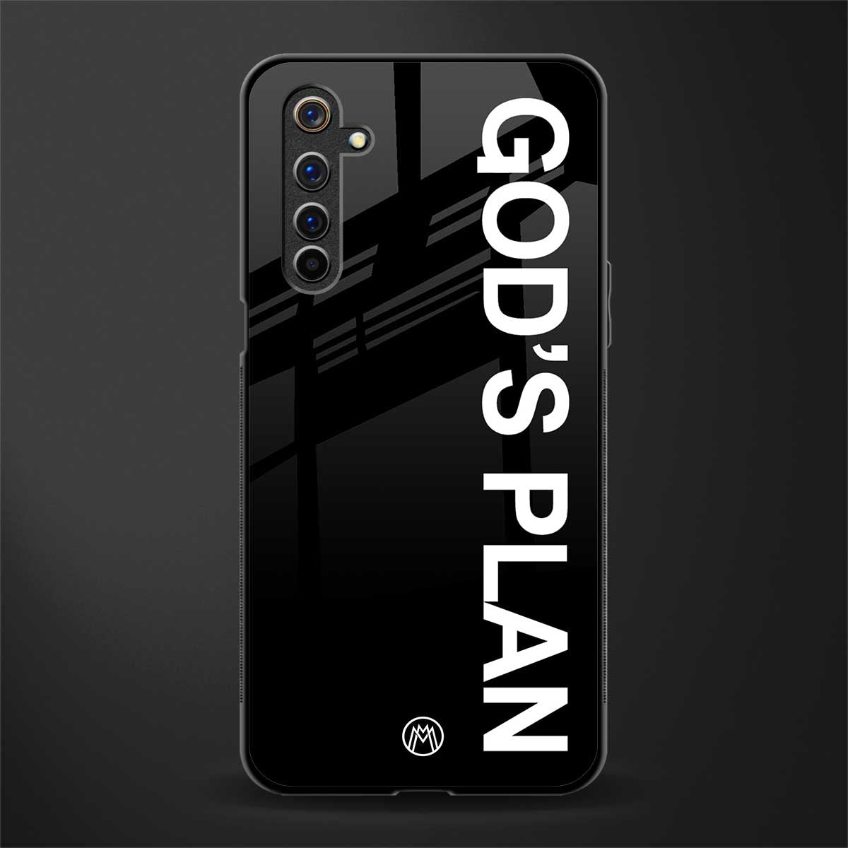 god's plan glass case for realme 6i image