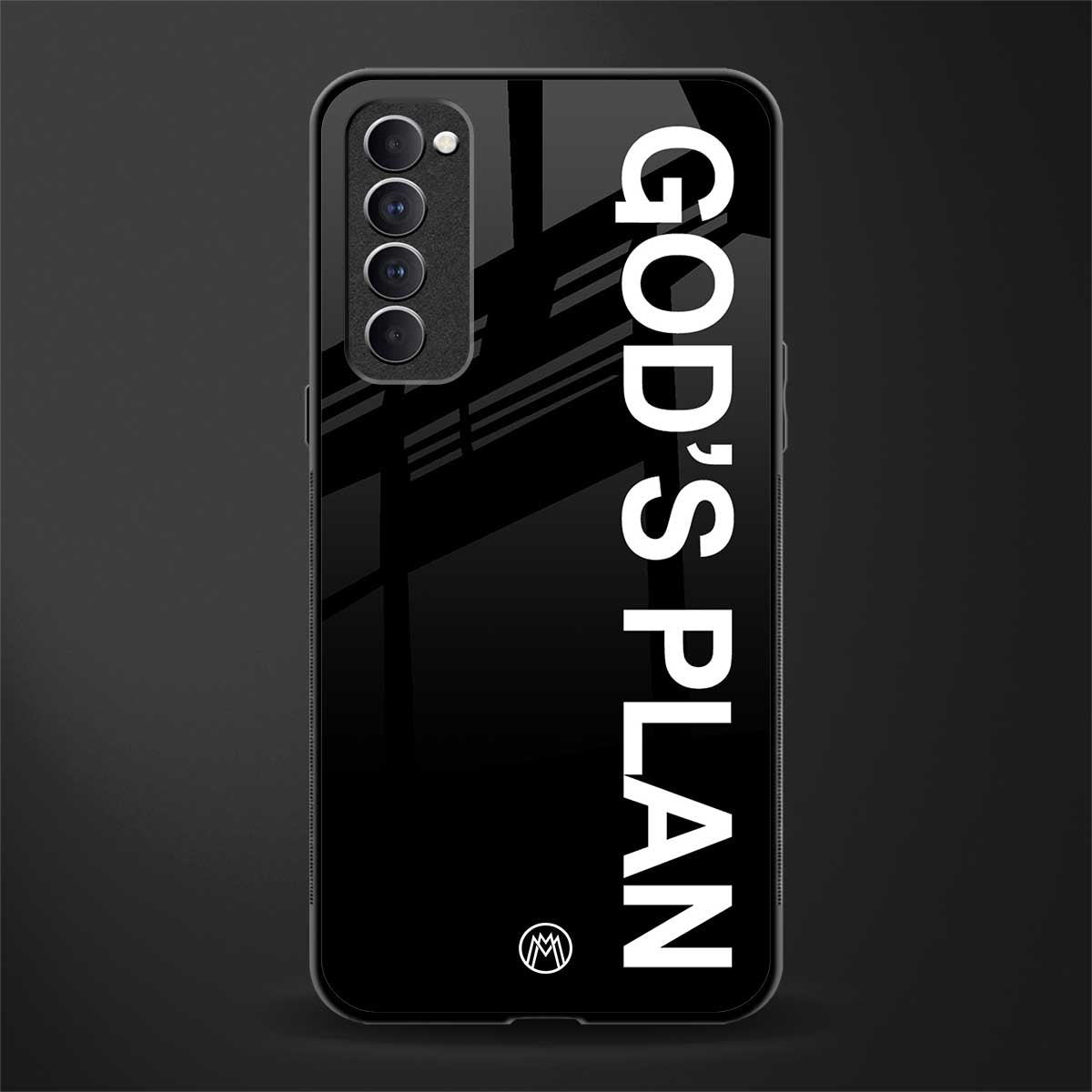 god's plan glass case for oppo reno 4 pro image