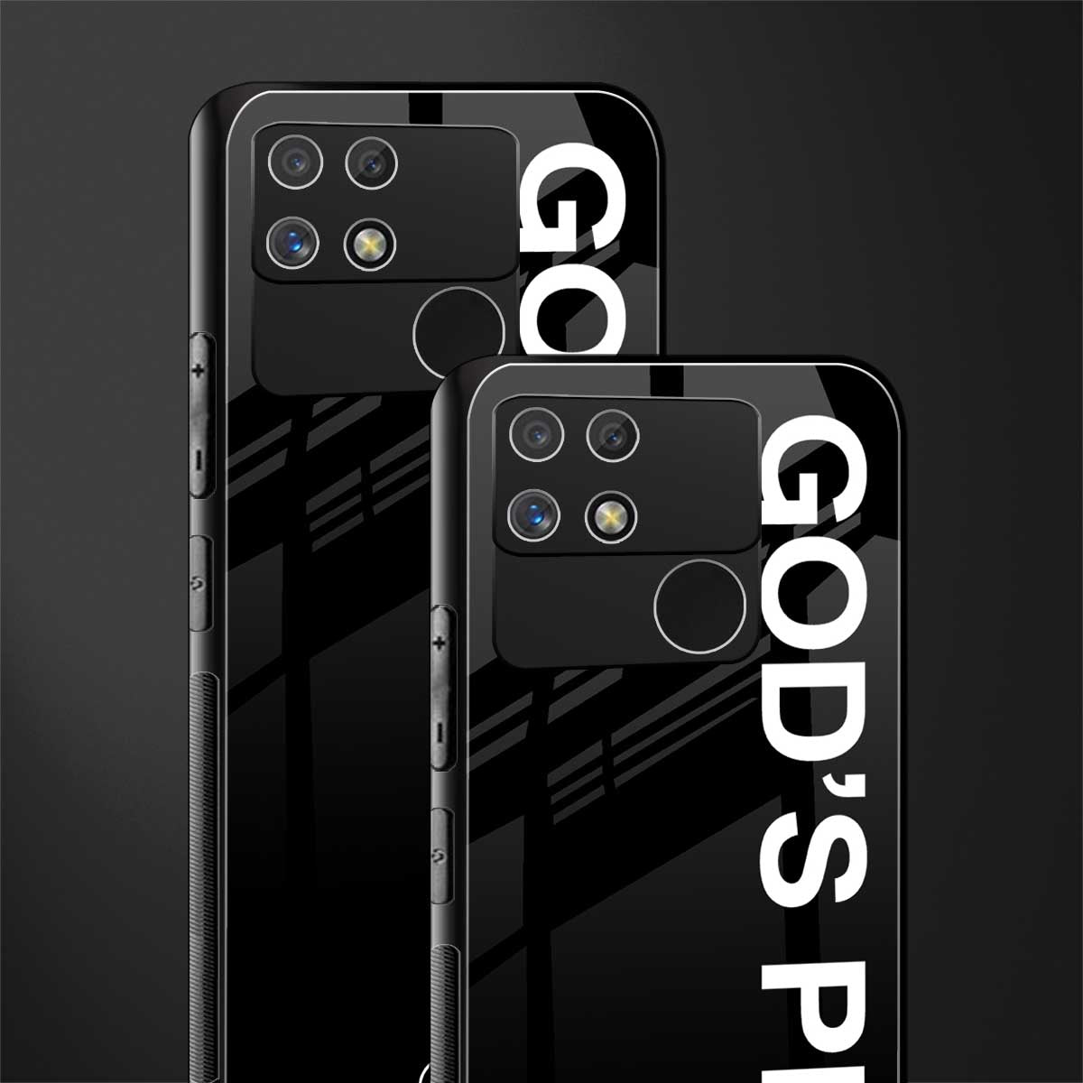 god's plan back phone cover | glass case for realme narzo 50a